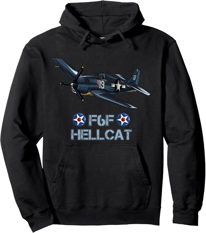 Weltkrieg 2 F6F Hellcat Kampfflugzeug Pullover Hoodie