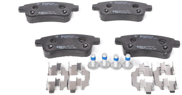 Bosch BP1292 Bremsbeläge - Hinterachse - ECE-R90 Zertifizierung - vier Bremsbeläge pro Set