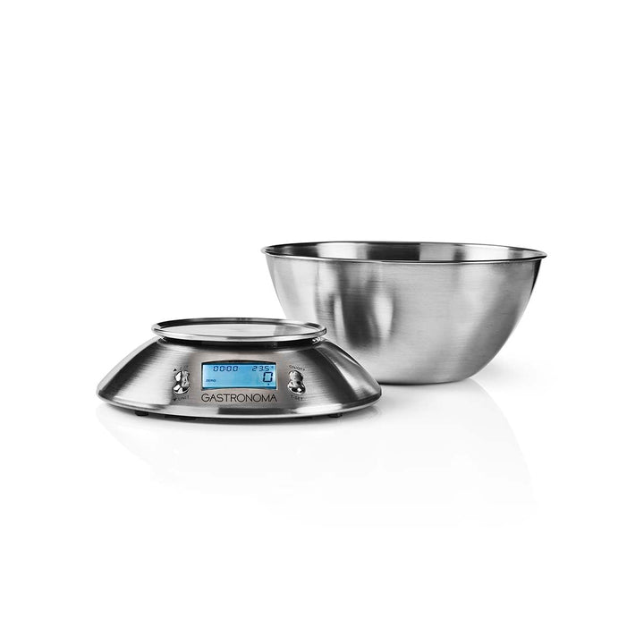 Gastronoma Küchenwaage - Küchenwaage Digital - Waage Küche - Integrierter Timer - Temperatursensor -