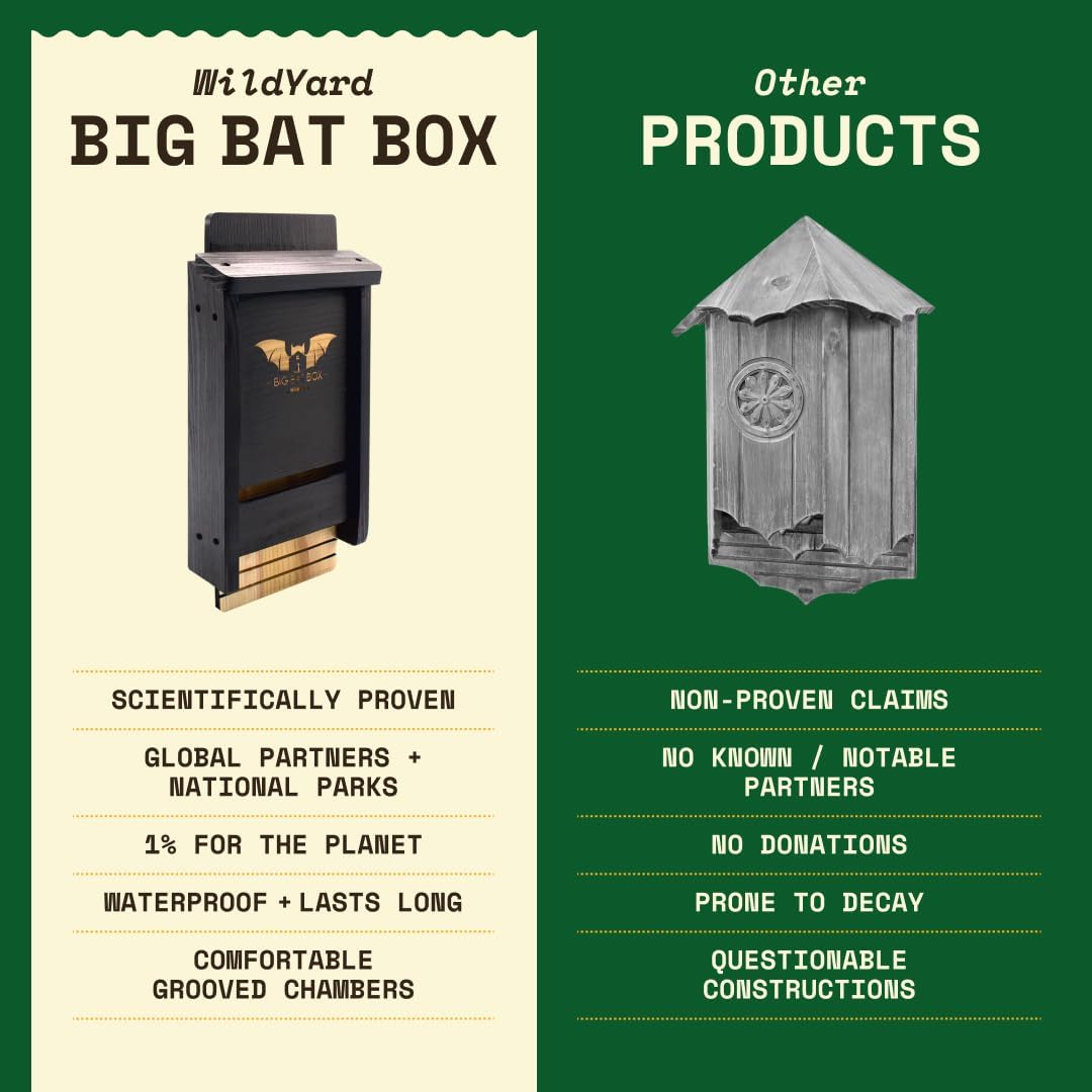 Bat House for Outdoors - Der Komplette Fledermauskasten für den Aussenbereich - Säubere deinen Garte