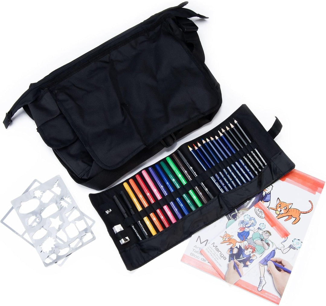 Royal & Langnickel Manga Satchel Umhängetasche mit Manga-Atelierset, Manga