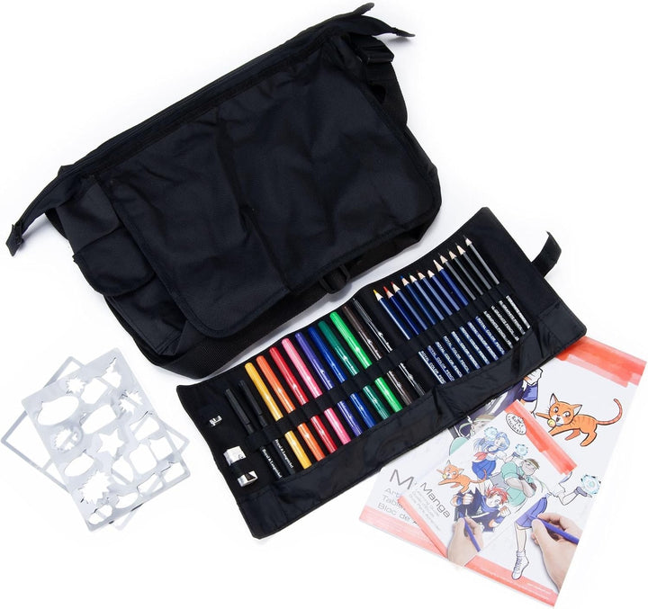 Royal & Langnickel Manga Satchel Umhängetasche mit Manga-Atelierset, Manga