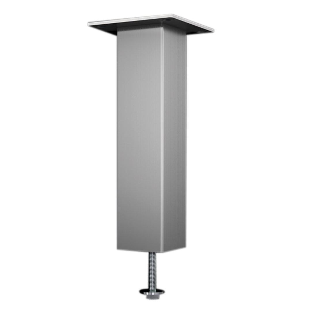 Bar-Konsole CAPRI gerade | 50x50 mm | Aluminium silber | Höhe: 230 mm | 1 Stück, 230 mm