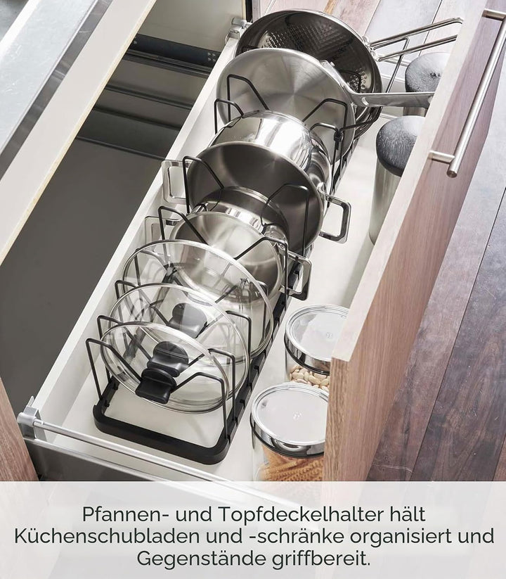 YAMAZAKI Tower Pfannenhalter, Kunststoff,