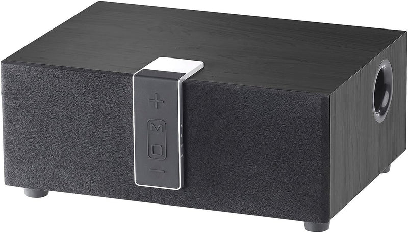 auvisio TV Lautsprecher: WLAN-Multiroom-Lautsprecher mit Subwoofer, BT, Airplay, 80 W, schwarz (WLAN