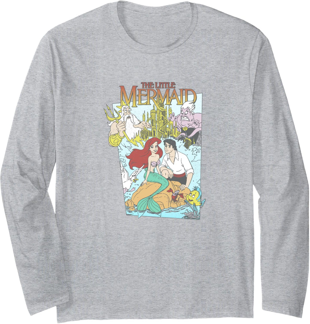 Disney The Little Mermaid Vintage Cover Langarmshirt