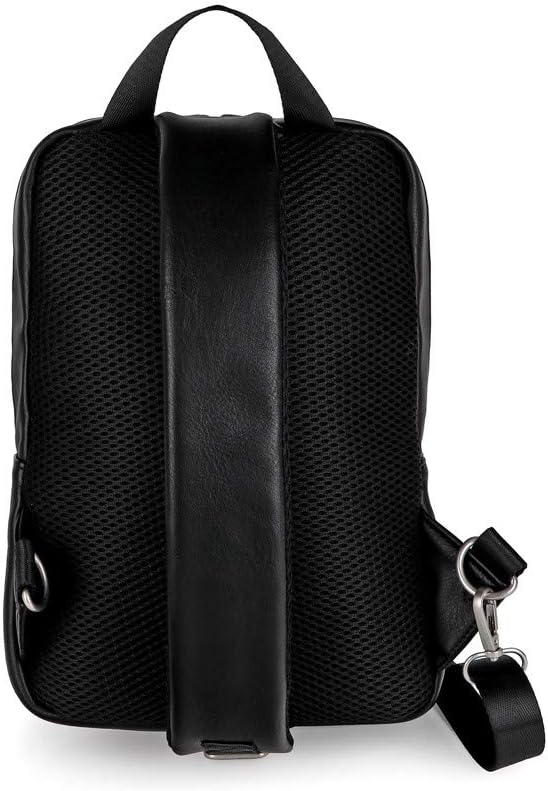 Gabol Herren 10,1" Mochila Bandolera, Schwarz, Talla Única