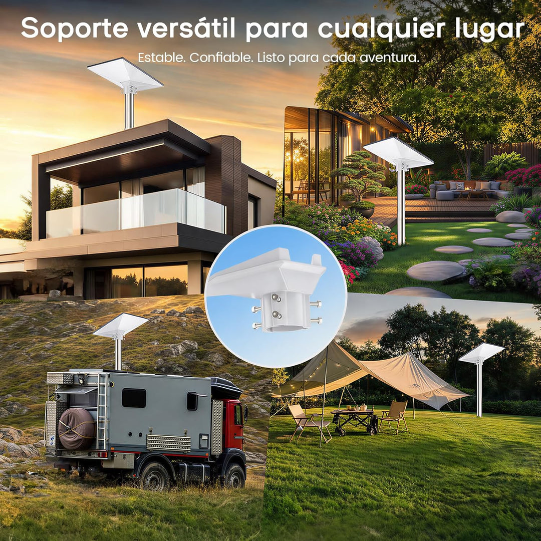 Starlink Mini Rohr- & Mast-Halterung Adapter - Verstellbares Dach-Montageset, Kompatibel mit 30-44 m