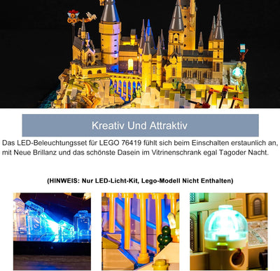 Led Licht Set Kompatibel mit Lego 76419 Hogwarts Castle and Grounds (Kein Lego), Dekorationsbeleucht