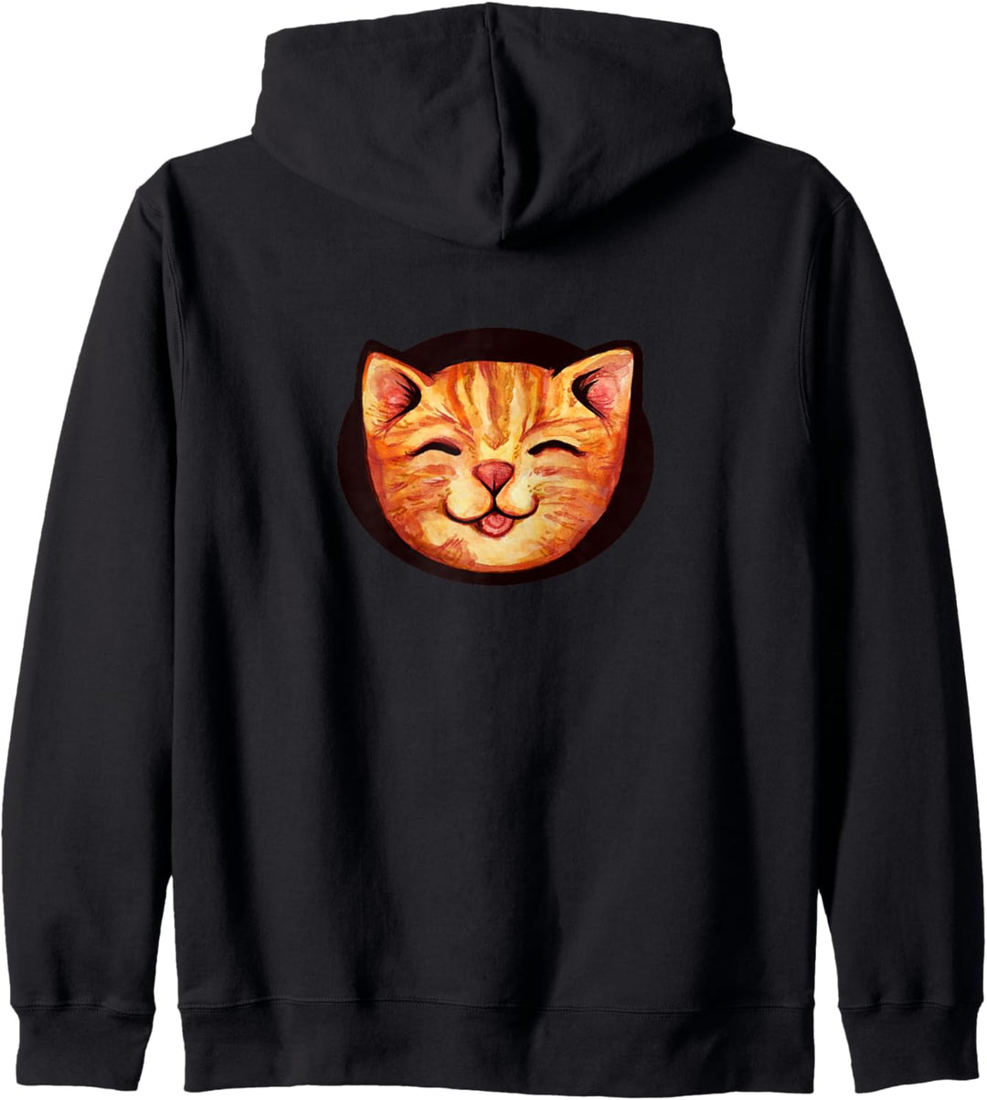 Happy Orange Tabby Cat Nette Katze Kapuzenjacke