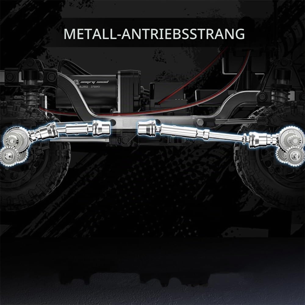 X-Verse MJX H12Y 1:12 Ferngesteuertes Auto Crawler für Erwachsene, 4WD Wasserdichtes RC Auto mit Bür