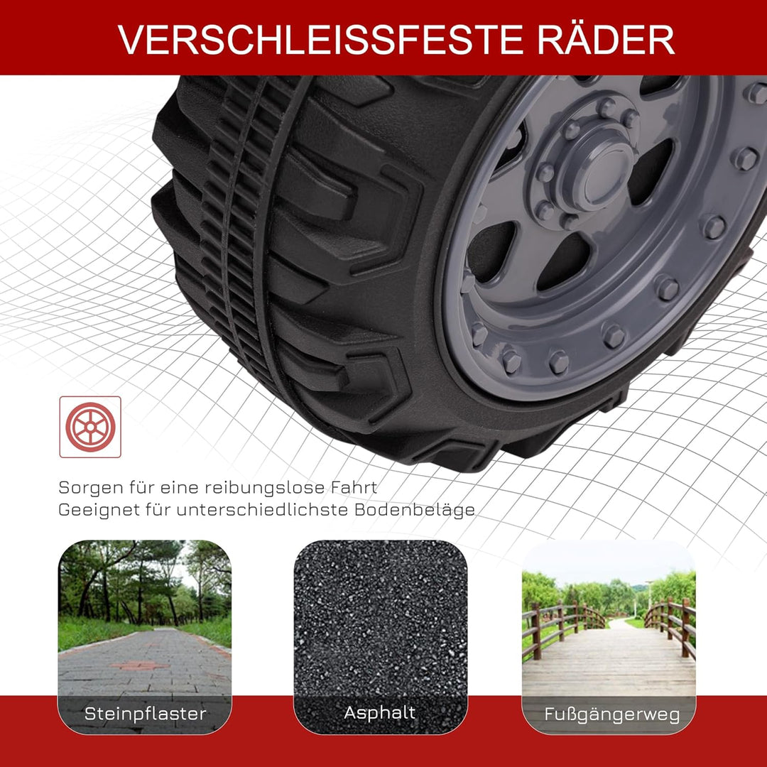 HOMCOM Kinder Quad Elektro 6V Kinderquad mit Vorwärtsfunktion, Musik, Elektro-Quad für Kinder 1,5-3