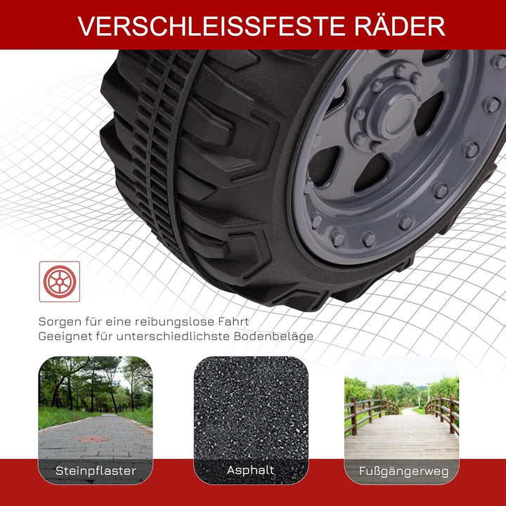 HOMCOM Kinder Quad Elektro 6V Kinderquad mit Vorwärtsfunktion, Musik, Elektro-Quad für Kinder 1,5-3