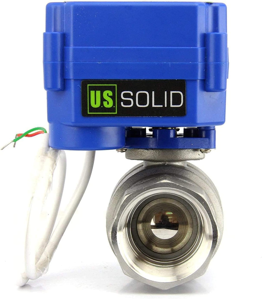U.S. Solid 1" Motorisierter Kugelhahn Edelstahl 220V AC (85V-265V AC), 2 Wege Elektrische Zonenventi