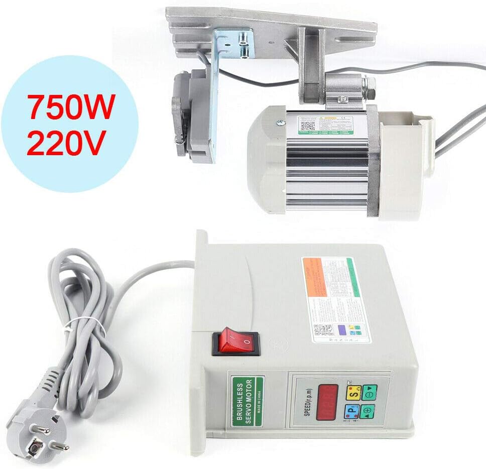 Nähmaschine Motor 750W - Servo Motor 500-3500 UPM Elektrischer Servomotor bürstenlos DC für Nähmasch