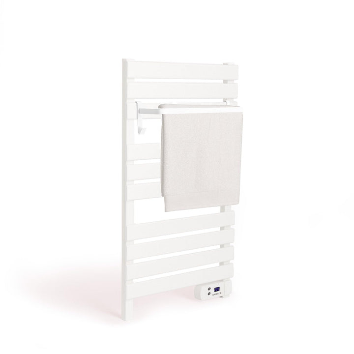 CREATE / WARM Towel 500W / Elektrischer Badheizkörper Weiss mit Regal 1 Stange / 96,9x55x5cm / Für B