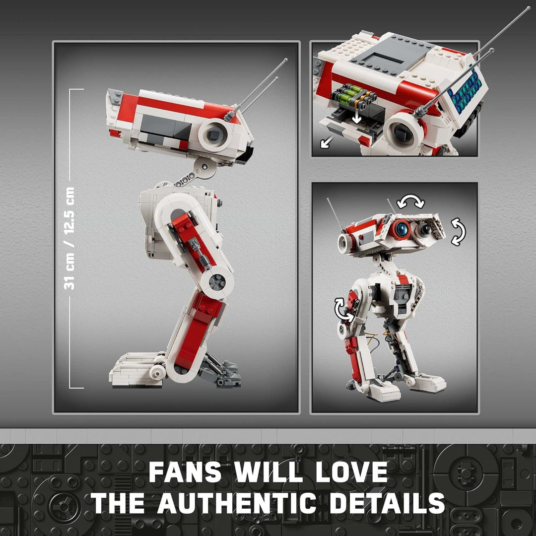 LEGO Star Wars BD-1 75335 Posable Droid Figur Modellbauset, Raumdekoration, Erinnerungsstücke Gesche