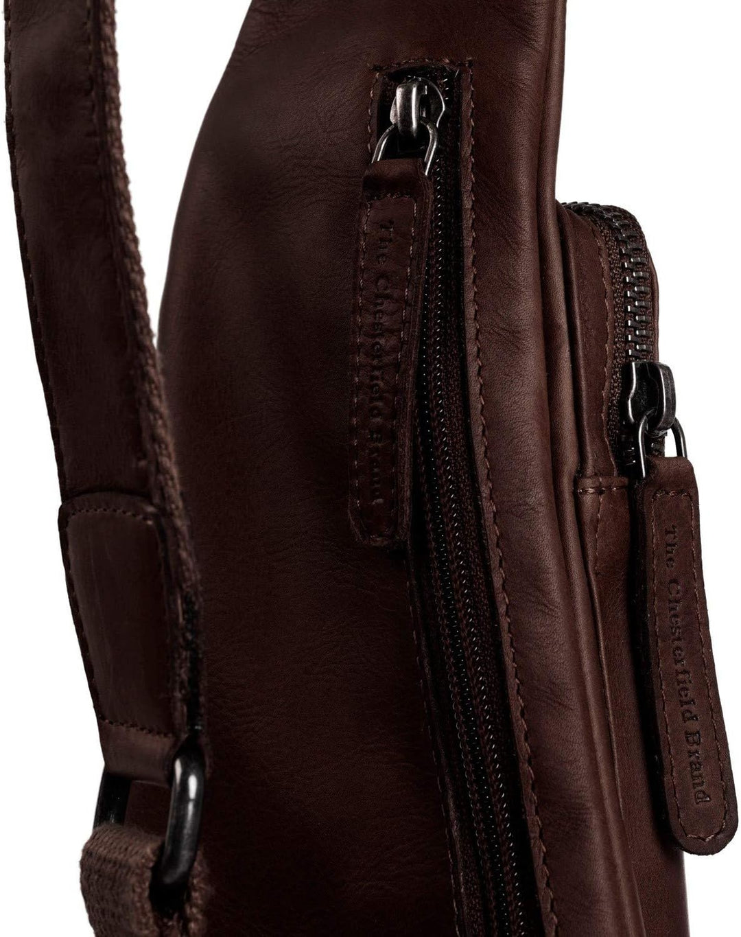 The Chesterfield Brand Wax Pull Up Logan Umhängetasche Leder 17 cm Brown, Brown