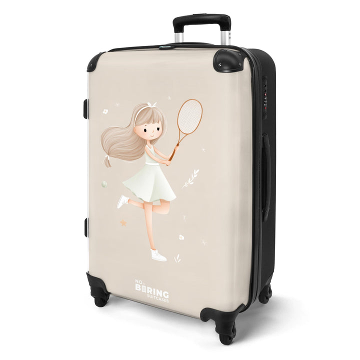NoBoringSuitcases.com® Koffer Kinder Gross 67x43x25 cm Reisekoffer Kinderkoffer 4 Rollen Leicht Koff