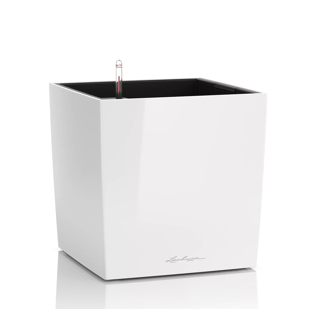 LECHUZA CUBE Premium 40 weiss hochglanz 16360 39x39x40 cm Weiss Hochglanz, 39x39x40 cm Weiss Hochgla