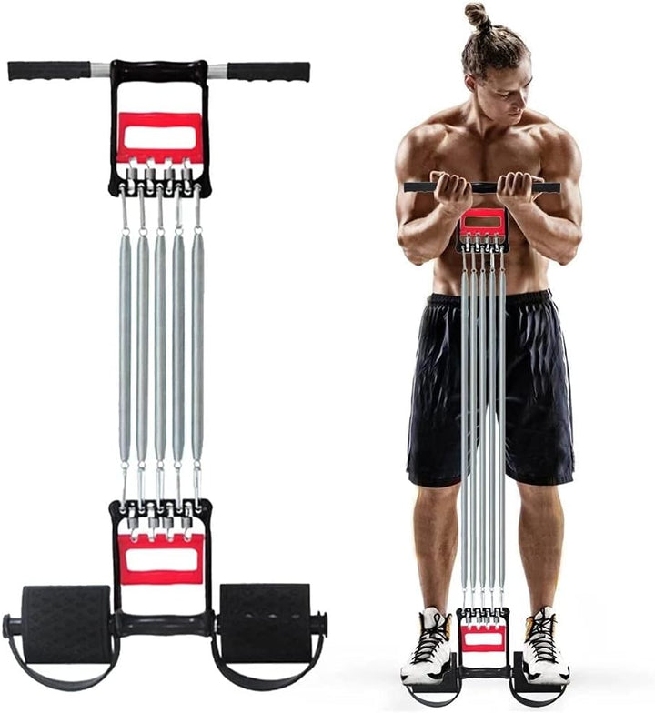 COVVY 3 in 1 Multifunktionale Sportgerät Bauchtrimmer + Handgreifer + Expander mit 5 Federn für Brus