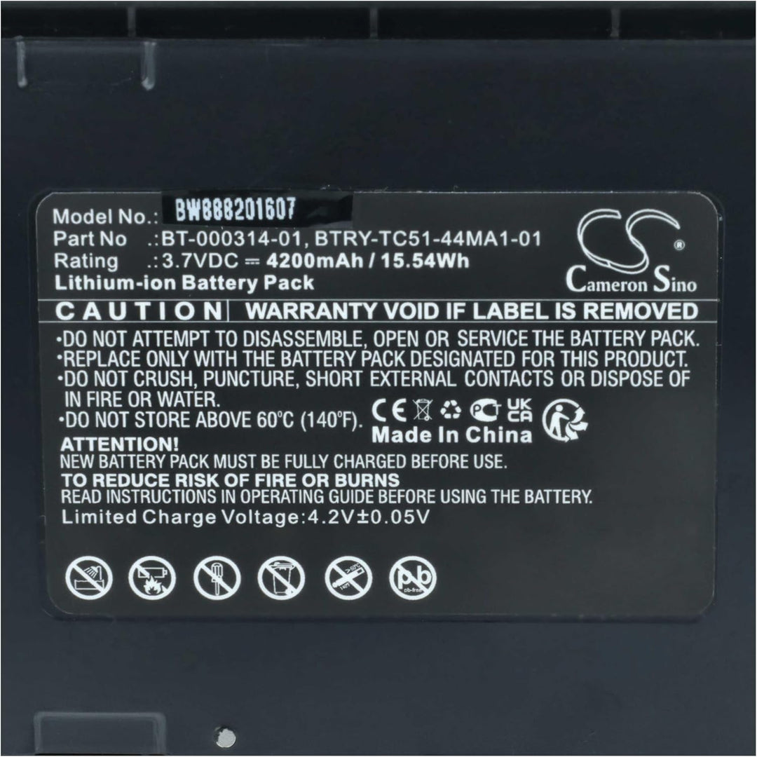 vhbw Akku kompatibel mit Zebra TC57x | TC52x, TC56, TC57 Handheld Computer Scanner (4200 mAh, 3,7 V,