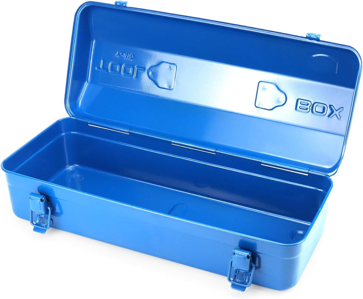 QWORK® 41cm werkzeugkiste metall, Tragbare Werkzeugaufbewahrungsbox, Mit Feststellschnalle