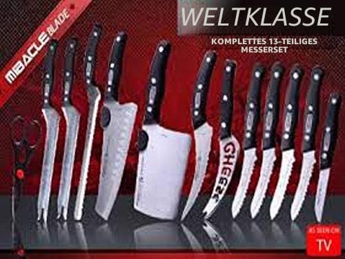 Miracle Blade World Class Messerset, 13-teilig