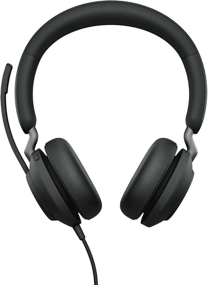 Jabra Evolve2 40 SE Kabelgebundenes Stereo-Headset mit Geräuschunterdrückung, Mikrofon und USB-C/A-K