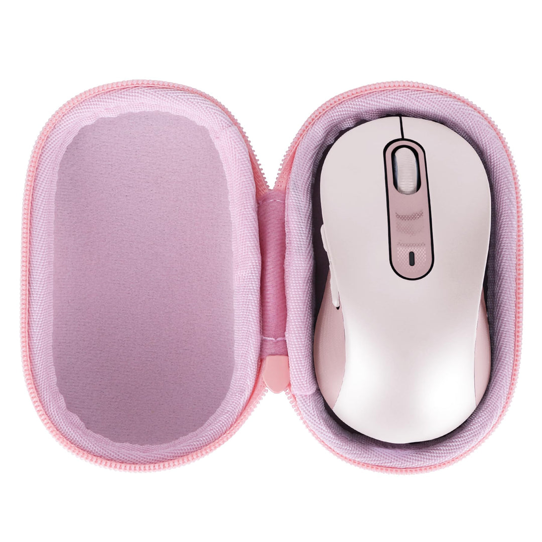Hart Schutz Hülle Etui Tasche für Logitech Signature M650 L Maus (Rose) Rose M650 L Tasche, Rose M65