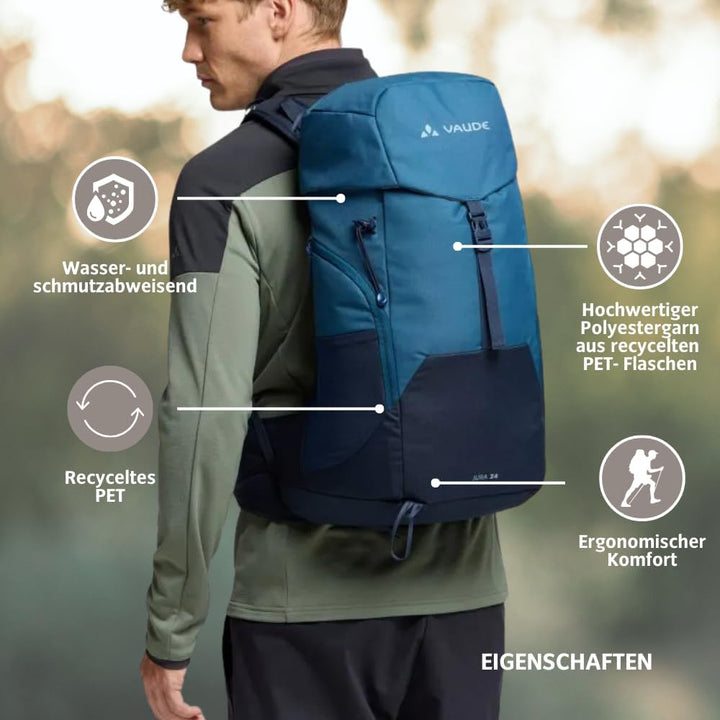 VAUDE Rucksaecke20-29L Jura 24 Einheitsgrösse Baltic Sea, Einheitsgrösse Baltic Sea