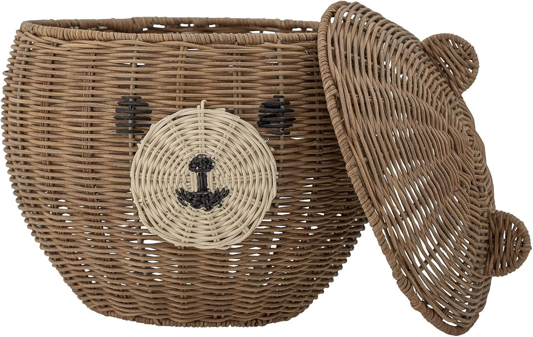 Bloomingville Korb mit Deckel Lilu