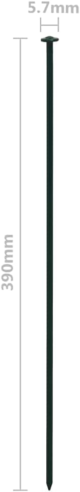 Susany Teichzaun-Set Gartenzaun Teich, Zaun, Set, Gitterzaun Mit 5 Zaunpaneele und 6 Befestigungspfo