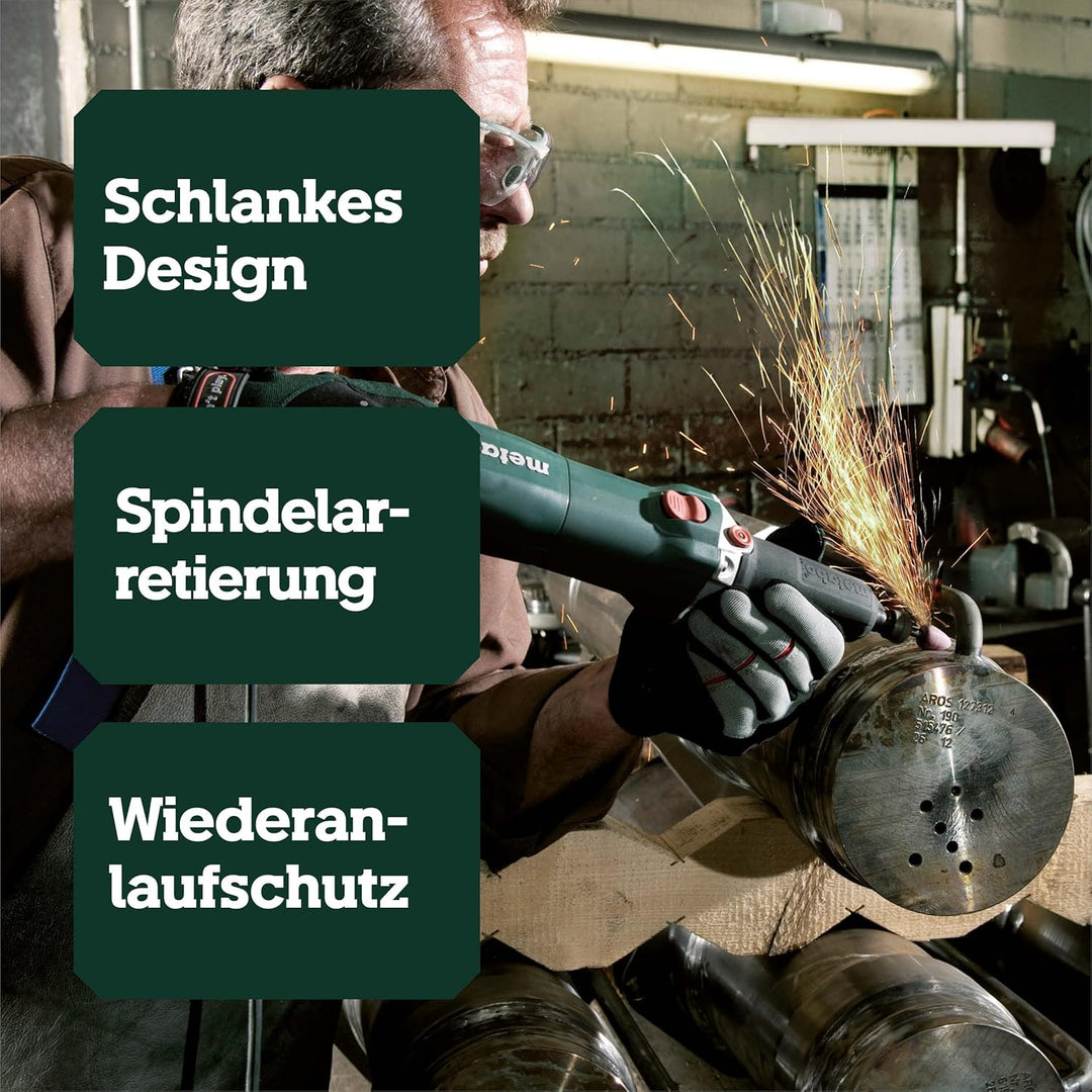 Metabo Geradschleifer GE 710 Plus (600616000) Karton, Leerlaufdrehzahl: 10000 - 30500 /min, Nennaufn