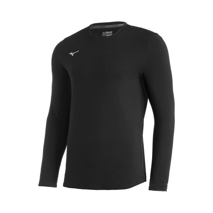 Mizuno Youth Comp Diamant Long Sleeve Crew L Schwarz