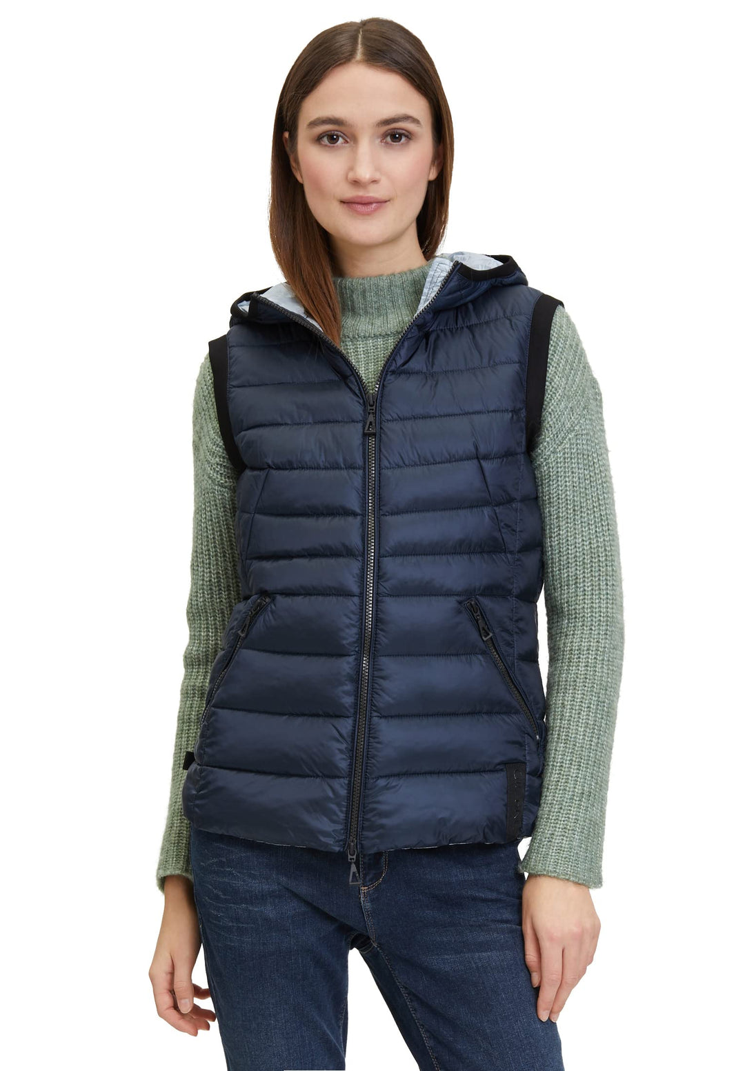 Gil Bret Damen Steppweste mit Kapuze 40 8534, 40 8534