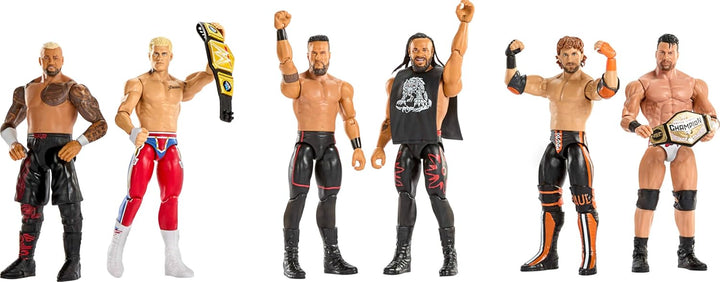 Mattel WWE Hauptkampf Showdown Actionfiguren im 2er-Pack mit Zubehör, Serie #24 Cody Rhodes gegen So