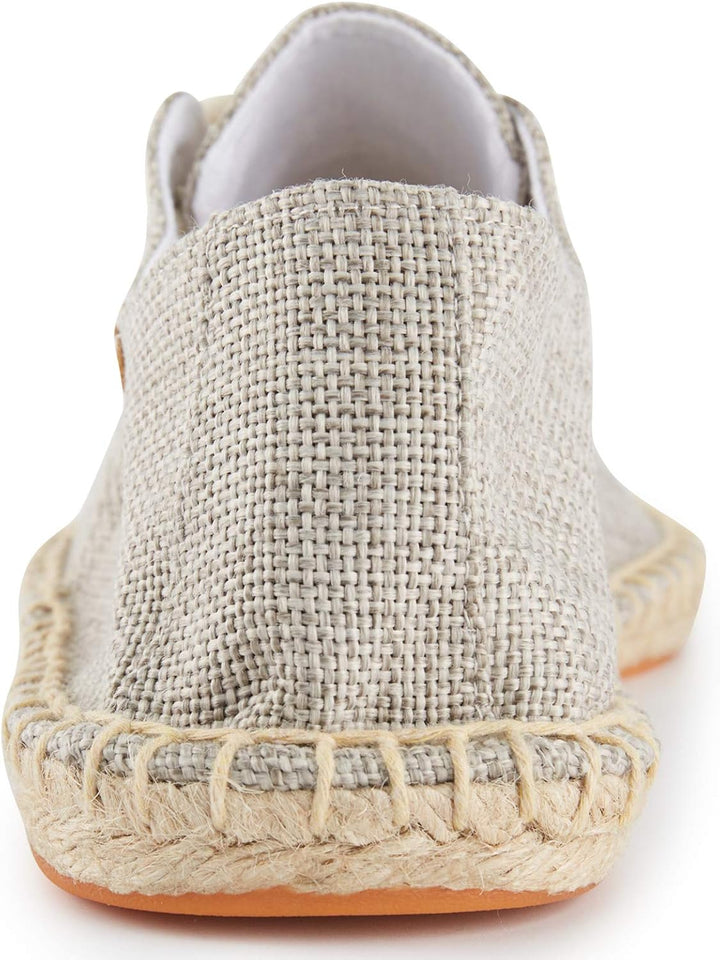 Alexis Leroy Lace Up Herren Espadrilles, Aprikose