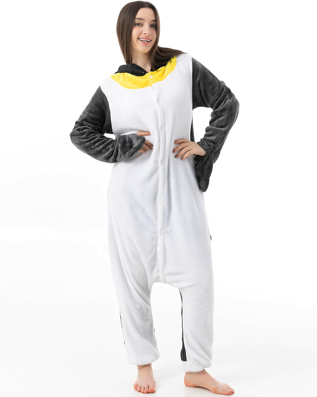 Katara 1744 (30+ Designs) Pinguin-Kostüm, Unisex Onesie/ Pyjama-Qualität für Erwachsene & Teenager P