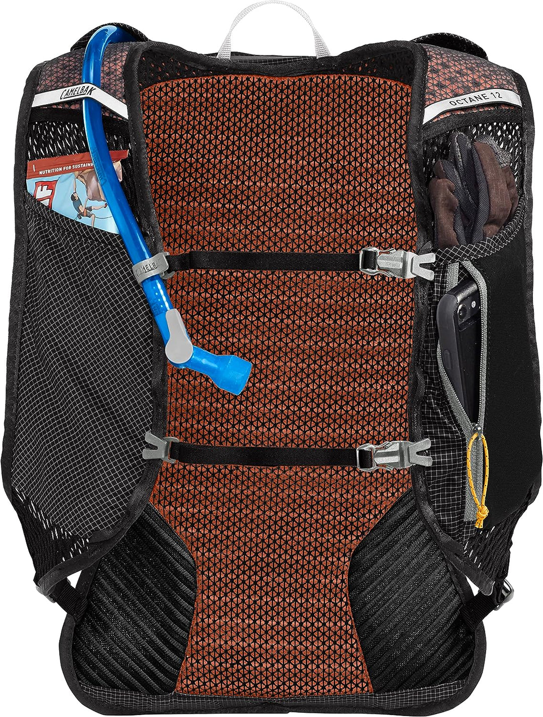 CAMELBAK Unisex-Adult Octane Rucksack 12L Schwarz/Apricot, 12L Schwarz/Apricot