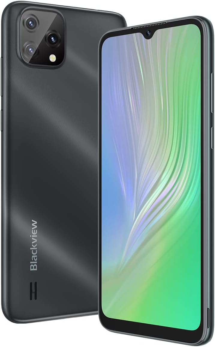 Blackview A55 4G Smartphone ohne Vertrag Ggünstig, 6,53 Zoll HD+ Bildschirm, MT6761V 2,0 GHz 3GB+16G