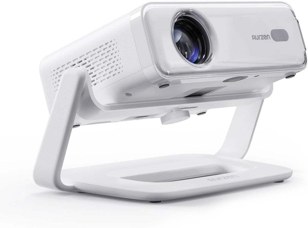 Aurzen Eazze D1 Smart Beamer und 180° Verstellbarer Projektor-Ständer im Bundle – Heimkino-bereit, k