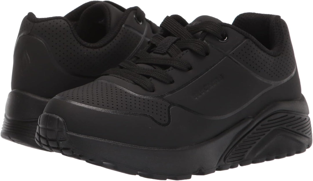 Skechers Jungen Uno Lite-delodox Sneaker, Black Synthetic Trim L
