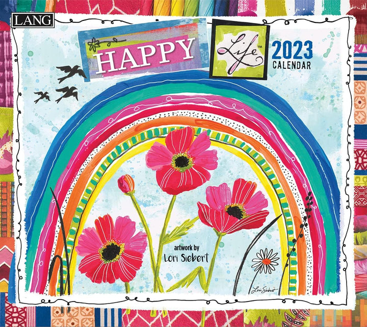 LANG Happy Life Wandkalender 2023