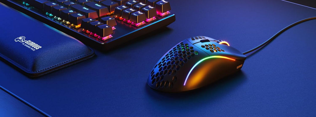 Glorious Model D Wired Gaming Mouse - 68g Superlight Honeycomb Design, RGB, Ergonomic, Pixart 3360 S
