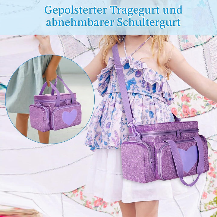 LoDrid Tragetasche kompatibel mit Tonie, Aufbewahrungstasche Organizer für Audio-Player-Set und Zube