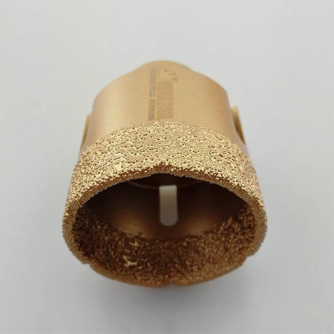 SHDIATOOL 1PK Golden Dry Diamond Drill Core Bit Vacuum Brazed Drilling Porcelain Tile Granite Marble