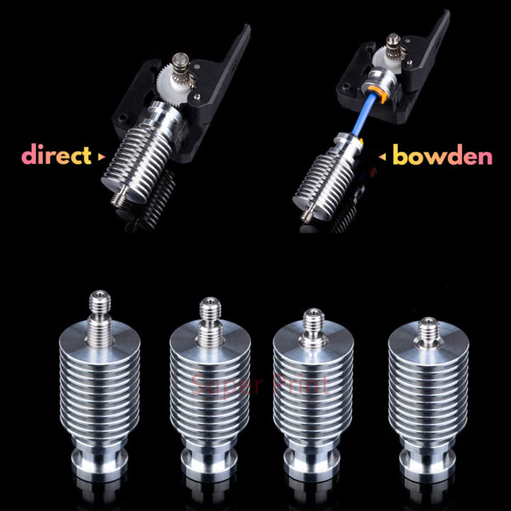 Super Print V6 Hotend 12V 40W Remote Bowen Print J-Head Hotend Titanium Alloy HeatBreak Cooling Fan