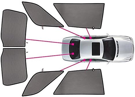 Fahrzeugspezifische Sonnenschutz Blenden passend für BMW X5 (E70) ab 3/2007-10/2013 Komplett-Set AZ1