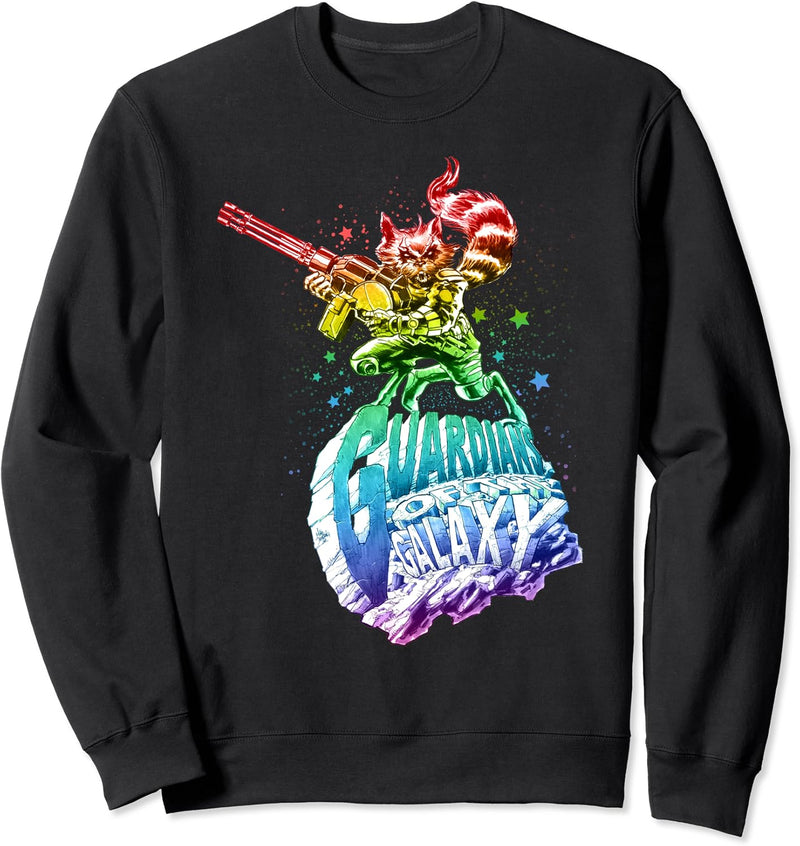 Marvel Guardians of Galaxy Rainbow Rocket Sweatshirt